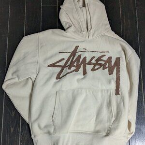 Brand New Stussy Basic Hoodie XXL Tan / Brown Never Worn (no tags)